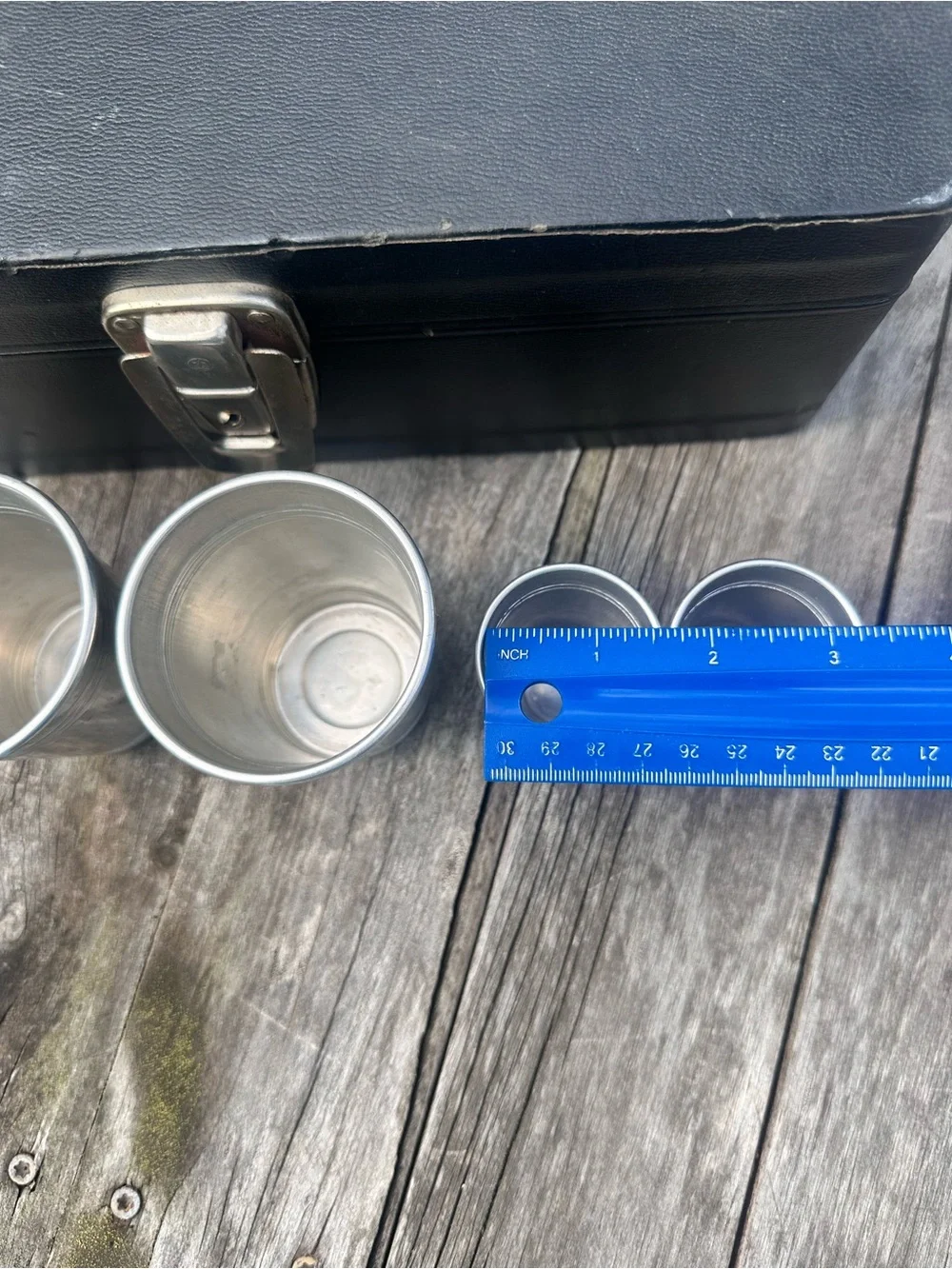Vintage Ever-Wear Trav-L-Bar Portable Travel Bar Case Mid Century Cocktail Set